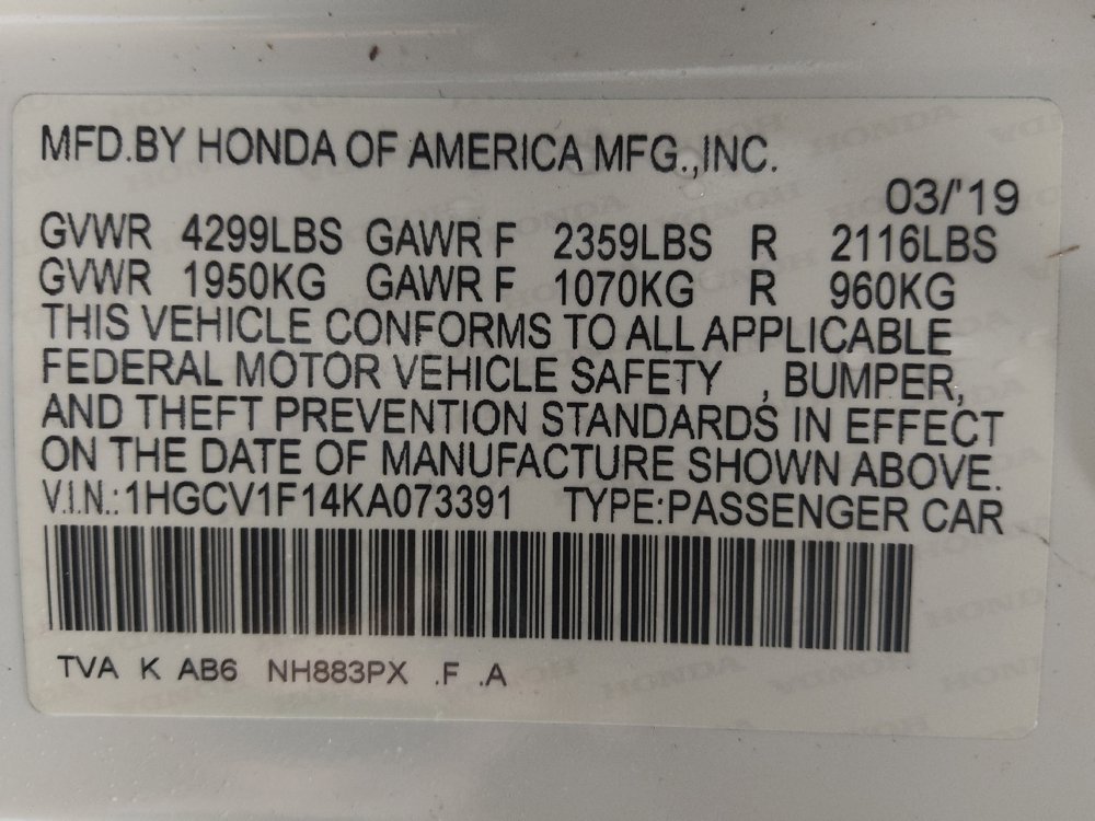 Used 2019 Honda Accord LX image 33