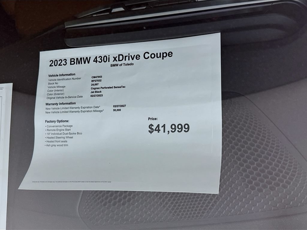 Used 2023 BMW 430i xDrive Coupe w/ Convenience Package AWD/4WD image 12