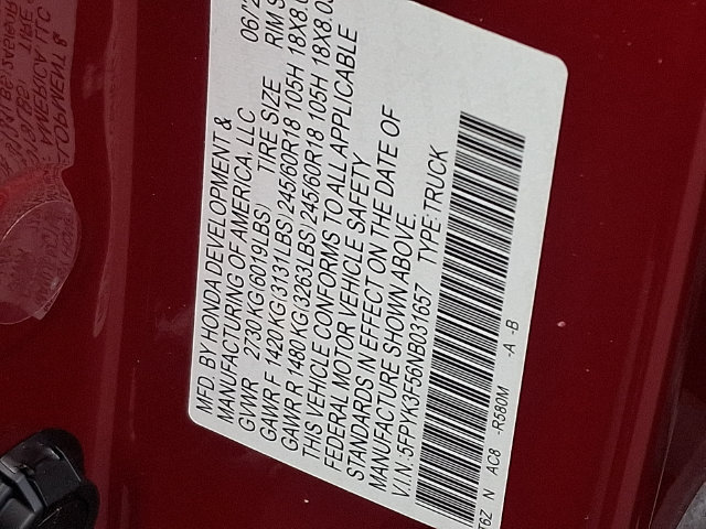 Certified 2022 Honda Ridgeline RTL image 28