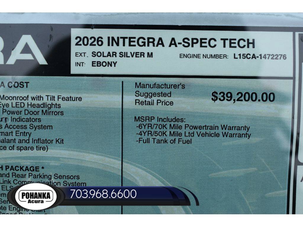 New 2026 Acura Integra A-Spec FWD image 35
