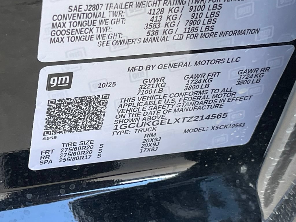 New 2026 Chevrolet Silverado 1500 LTZ w/ Technology Package AWD/4WD image 34