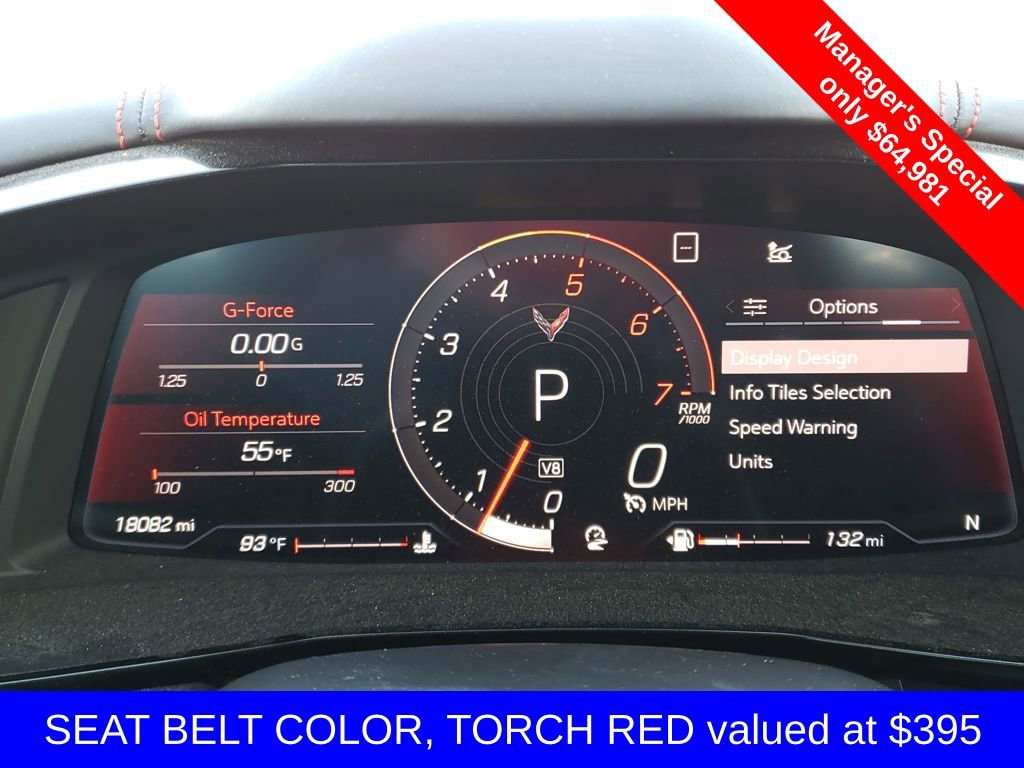 Used 2020 Chevrolet Corvette Stingray Premium Cpe w/ 3LT Preferred Equipment Group image 16