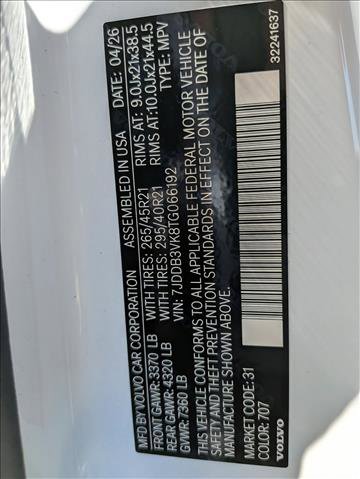 New 2026 Volvo EX90 Plus AWD/4WD image 20