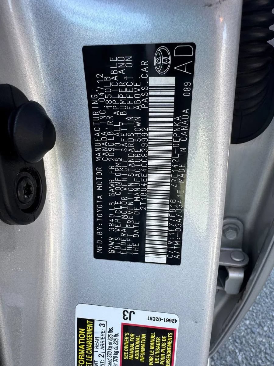 Used 2012 Toyota Corolla LE FWD image 10