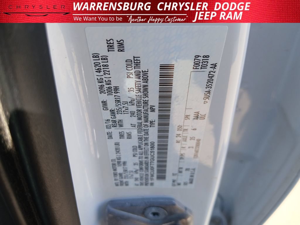 Used 2016 Ford Escape S FWD image 10