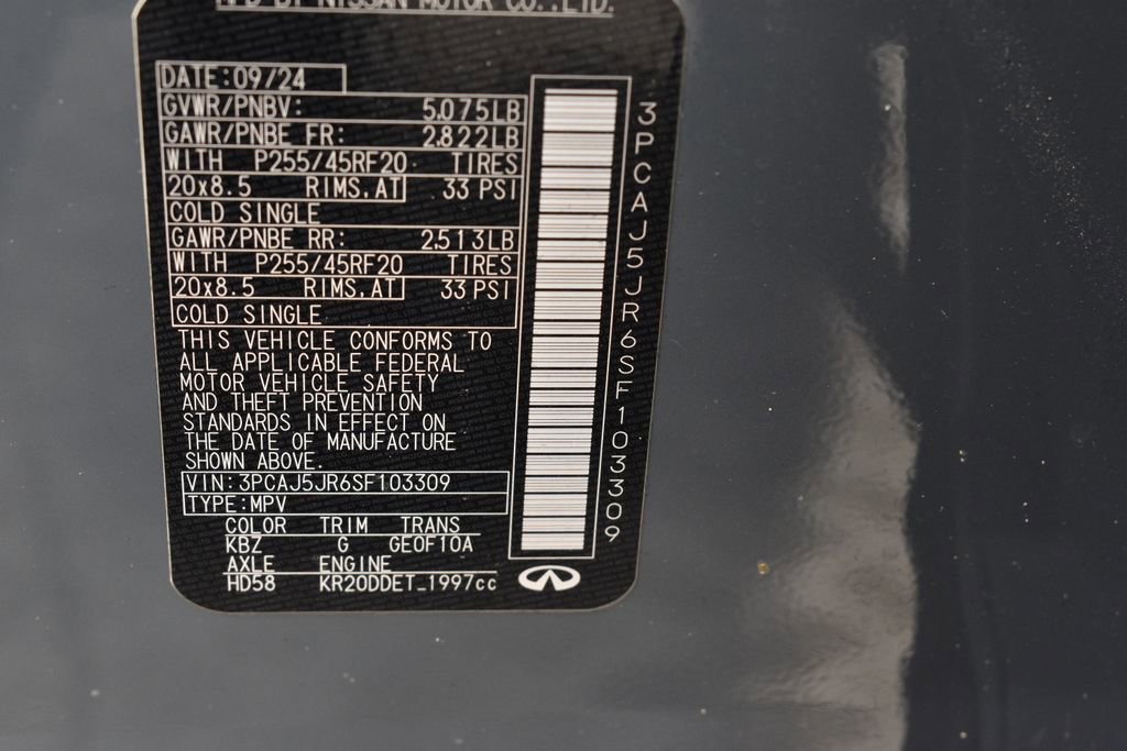 Certified 2025 INFINITI QX55 Luxe w/ Cargo Package image 41