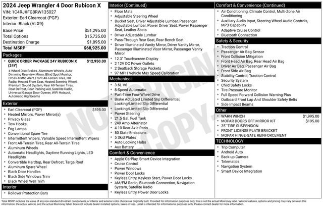 Used 2024 Jeep Wrangler Unlimited Rubicon image 15