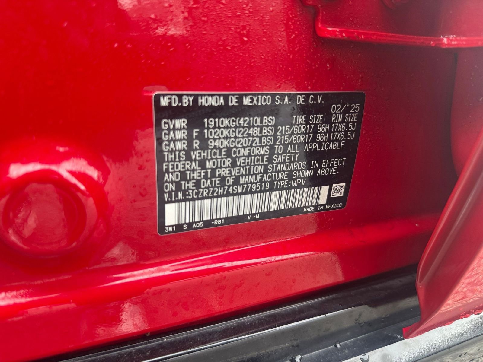 Used 2025 Honda HR-V EX-L image 30