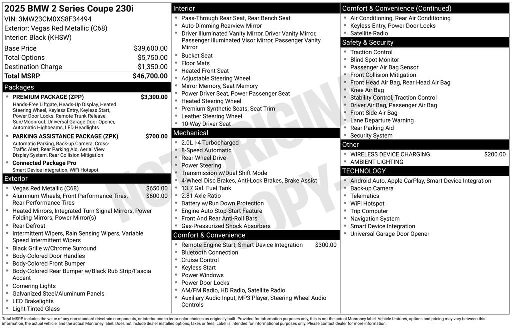 Used 2025 BMW 230i Coupe RWD image 39