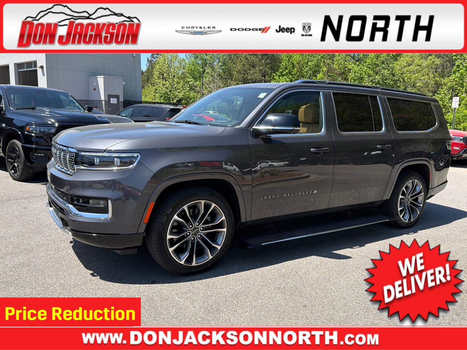 Used 2024 Jeep Grand Wagoneer L Series III w/ Rear Seat Video Group 1