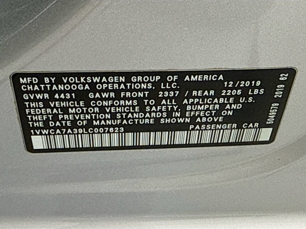 Used 2020 Volkswagen Passat 2.0T SEL FWD image 34