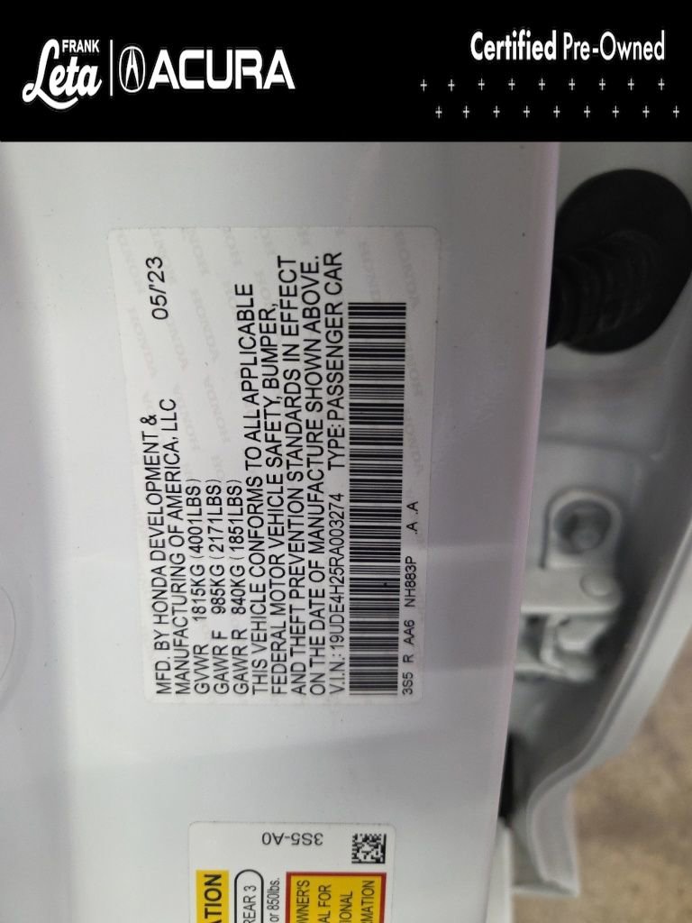 Certified 2024 Acura Integra FWD image 27