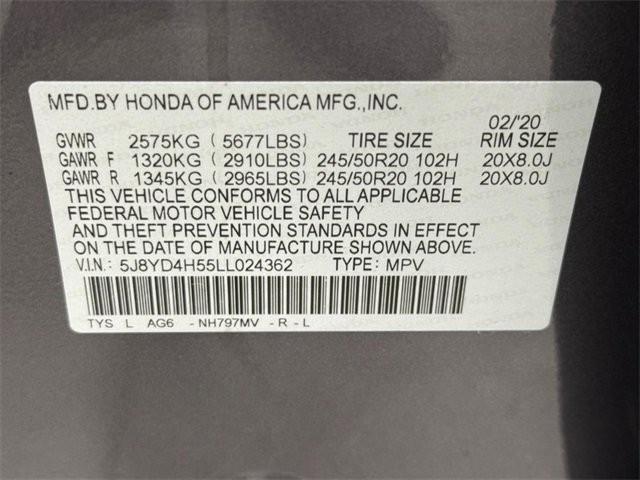 Used 2020 Acura MDX SH-AWD w/ Technology Package image 22
