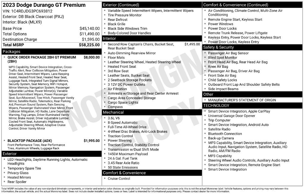 Used 2023 Dodge Durango GT AWD/4WD image 3