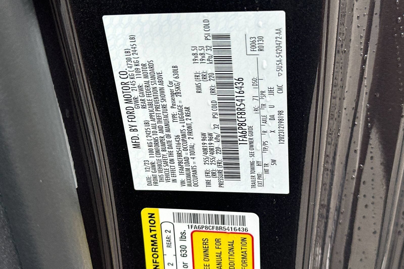 Used 2024 Ford Mustang GT Premium RWD image 40