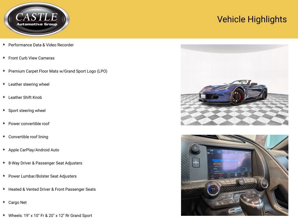 Used 2017 Chevrolet Corvette Grand Sport RWD image 10