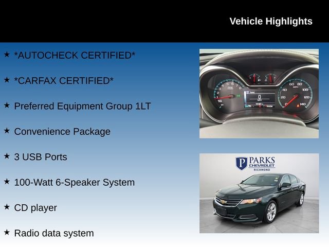 Used 2015 Chevrolet Impala LT w/ Convenience Package FWD image 4