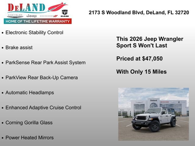 New 2026 Jeep Wrangler Sport S AWD/4WD image 33