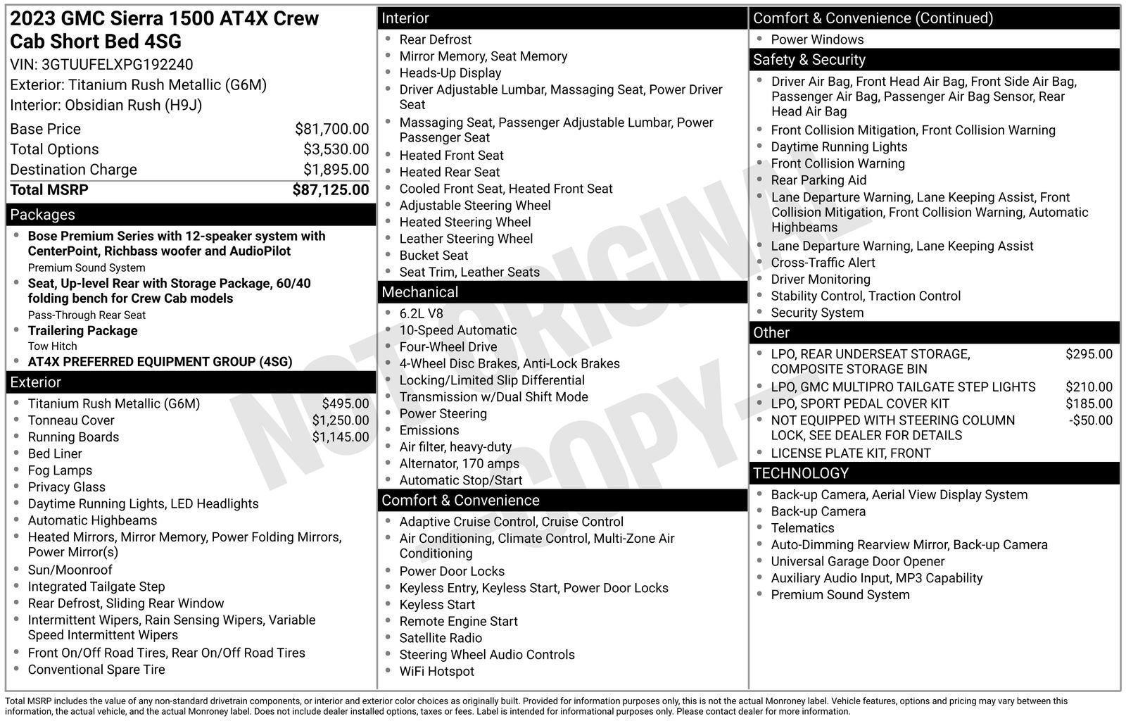 Certified 2023 GMC Sierra 1500 AT4X image 37