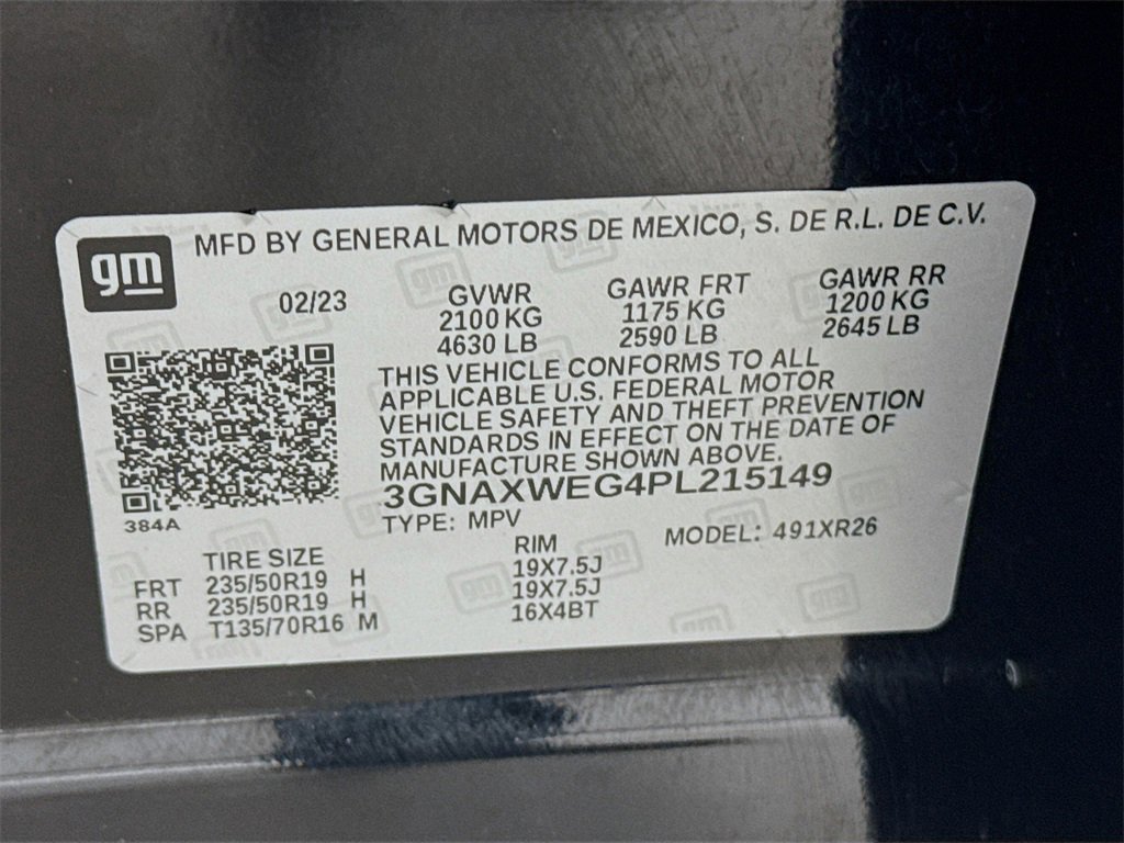 Used 2023 Chevrolet Equinox RS w/ RS Leather Package image 34