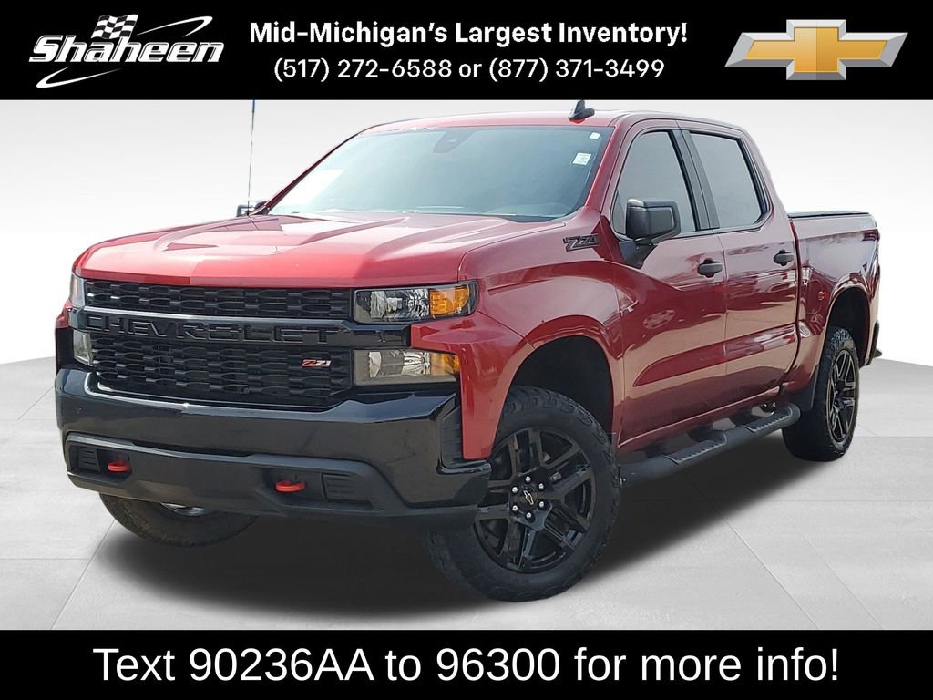 Certified 2021 Chevrolet Silverado 1500 Custom Trail Boss w/ Safety Confidence Package AWD/4WD image 1