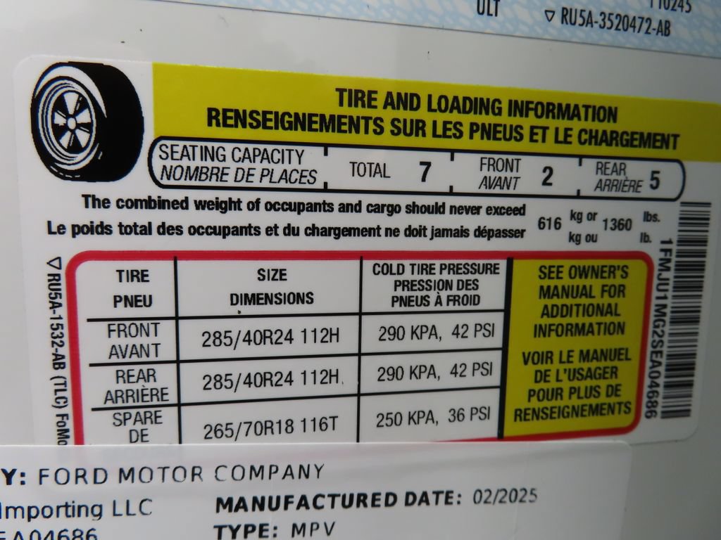 Used 2025 Ford Expedition Platinum w/ Platinum Ultimate Package AWD/4WD image 61