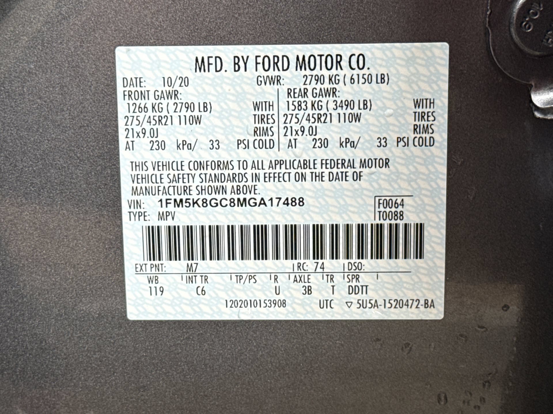 Used 2021 Ford Explorer ST w/ Equipment Group 401A AWD/4WD image 21