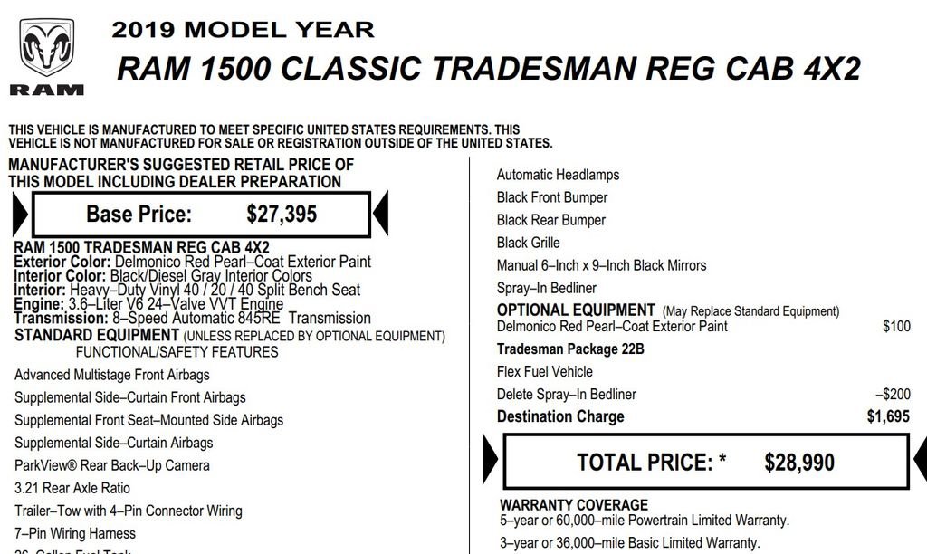 Used 2019 RAM 1500 Tradesman RWD image 17