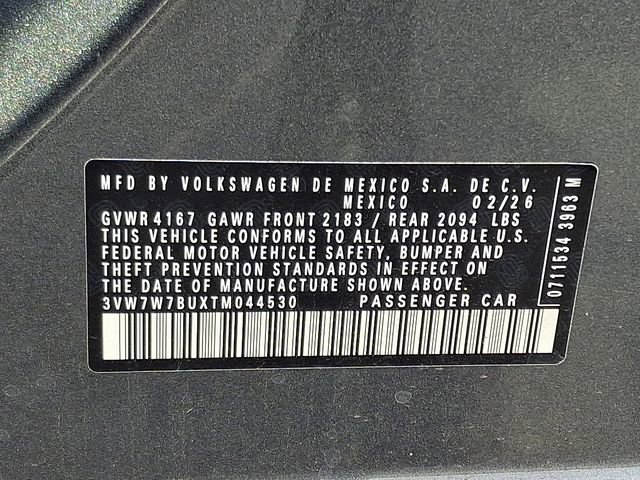 New 2026 Volkswagen Jetta SE image 11