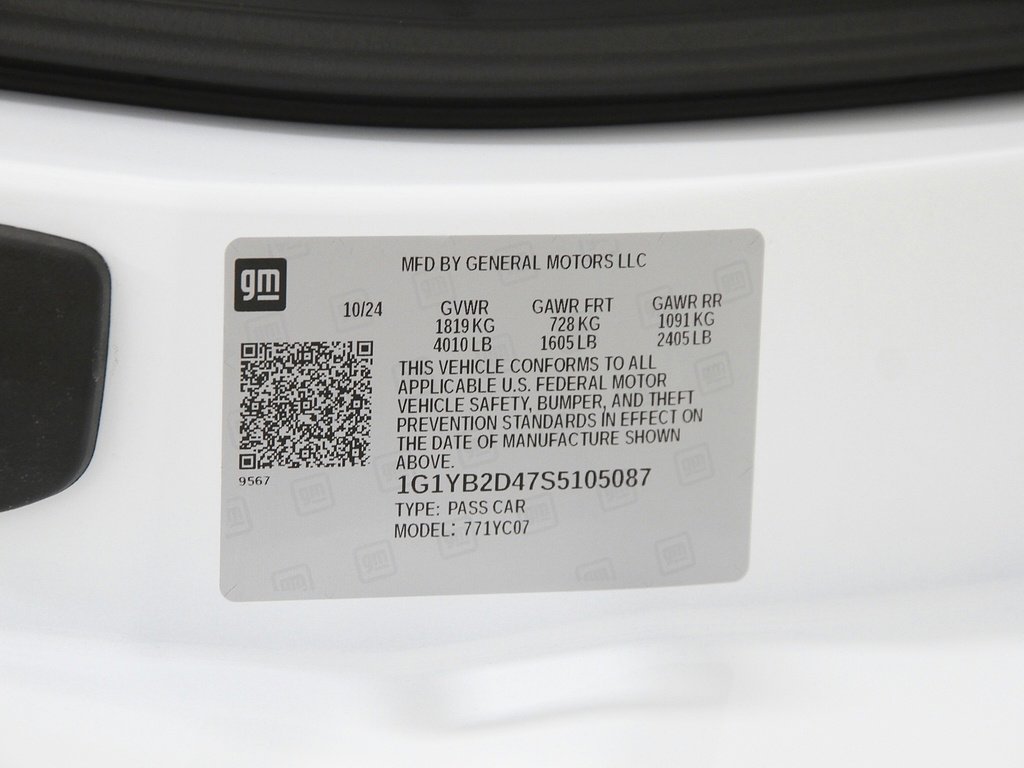 Used 2025 Chevrolet Corvette Stingray Preferred Cpe w/ 2LT image 26