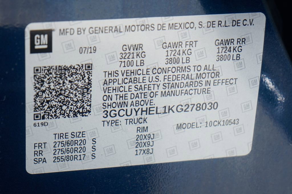 Used 2019 Chevrolet Silverado 1500 High Country AWD/4WD image 56