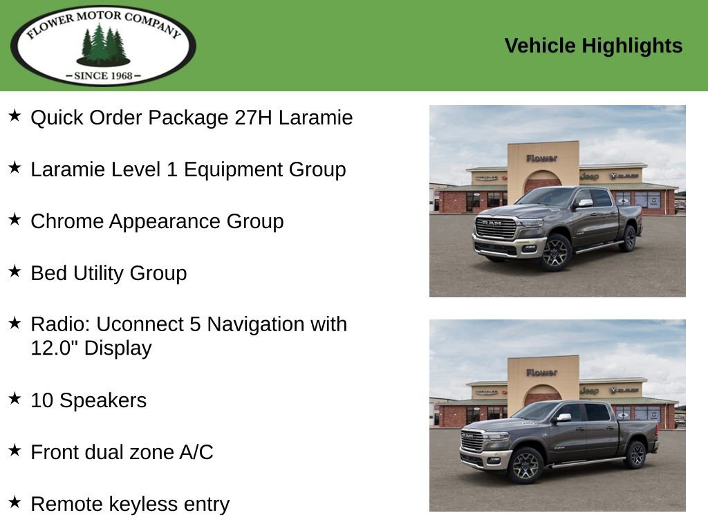 New 2026 RAM 1500 Laramie w/ Chrome Appearance Group AWD/4WD video 2