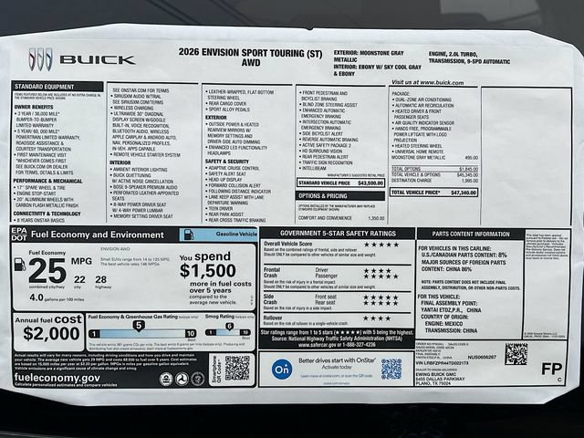 New 2026 Buick Envision Sport Touring AWD/4WD image 21