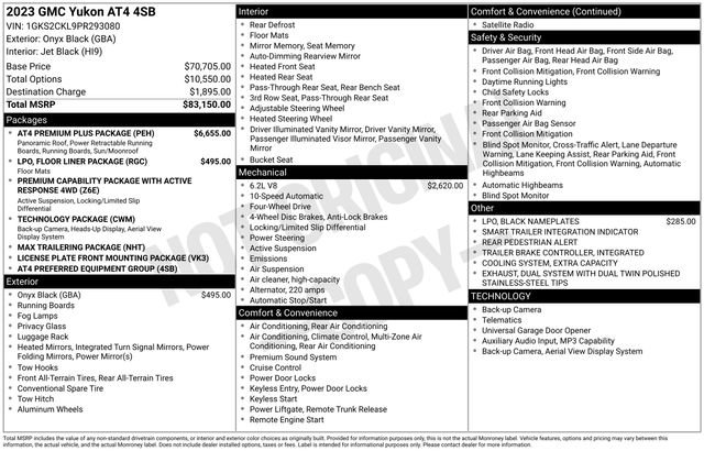 Used 2023 GMC Yukon AT4 w/ AT4 Premium Plus Package AWD/4WD image 42