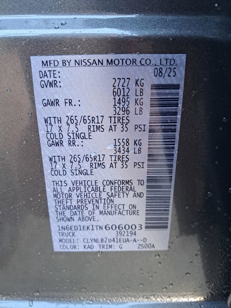 New 2026 Nissan Frontier SV w/ Tow Package image 31