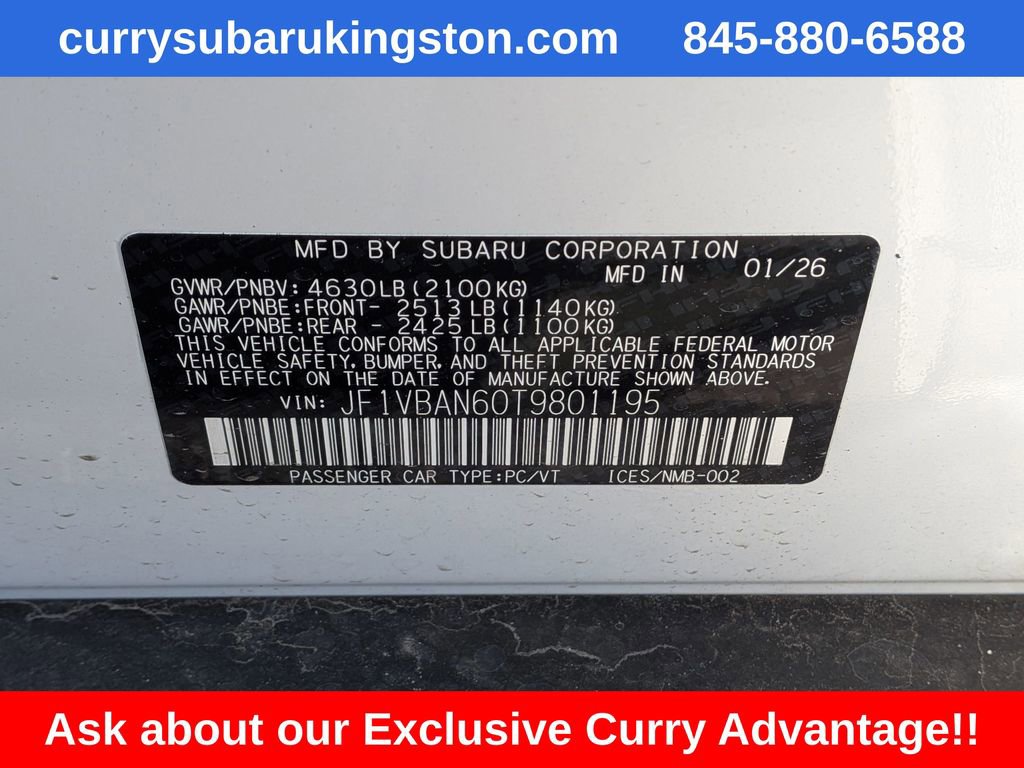 New 2026 Subaru WRX Limited image 8