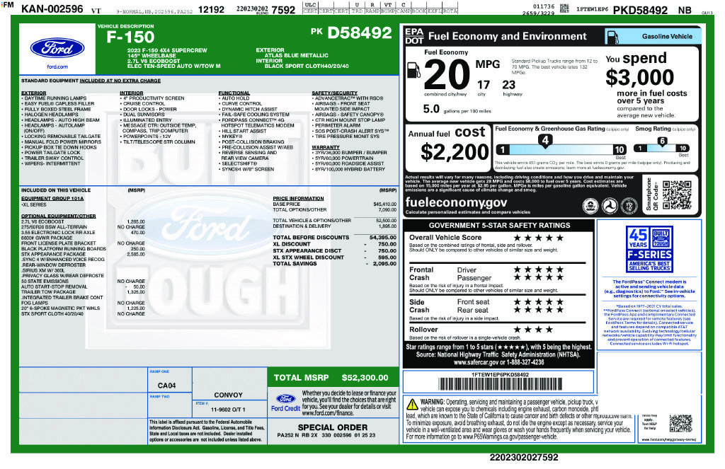 Used 2023 Ford F150 XL w/ STX Appearance Package AWD/4WD image 19