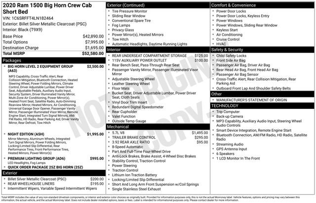 Used 2020 RAM 1500 Big Horn AWD/4WD image 29