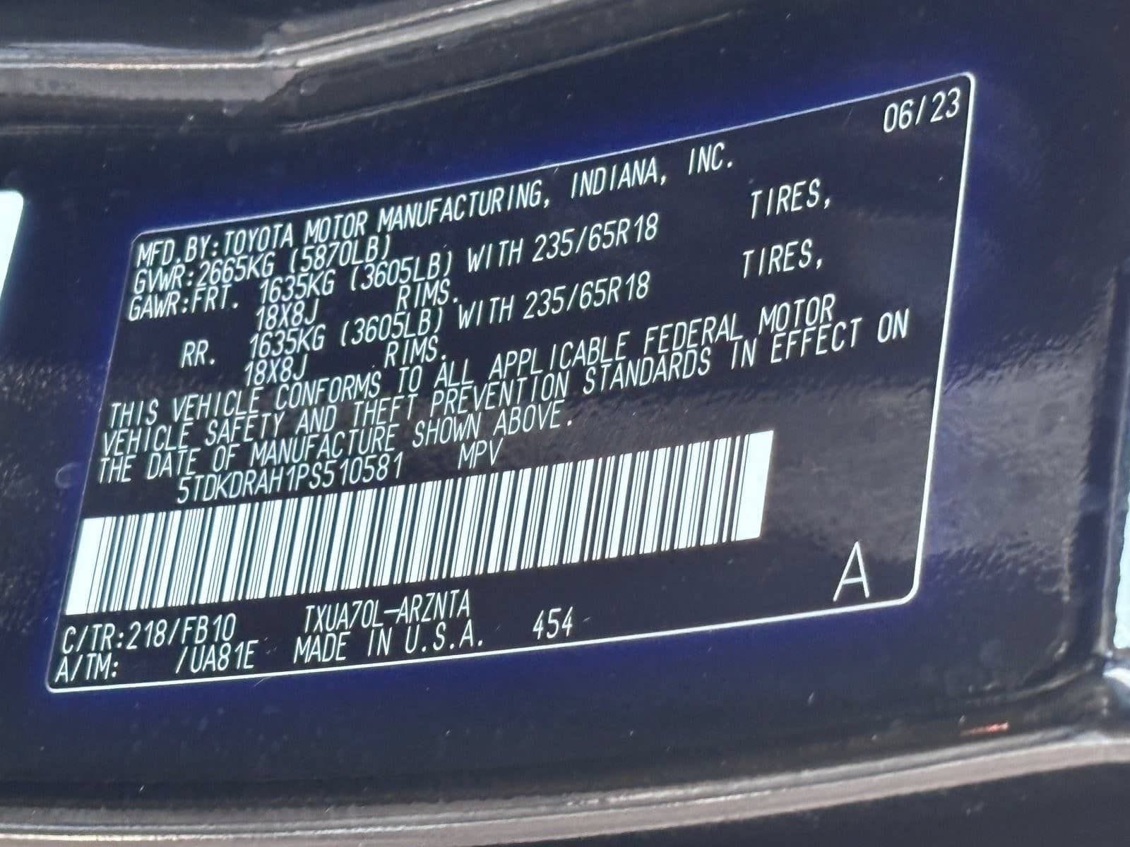 Used 2023 Toyota Highlander LE FWD image 34
