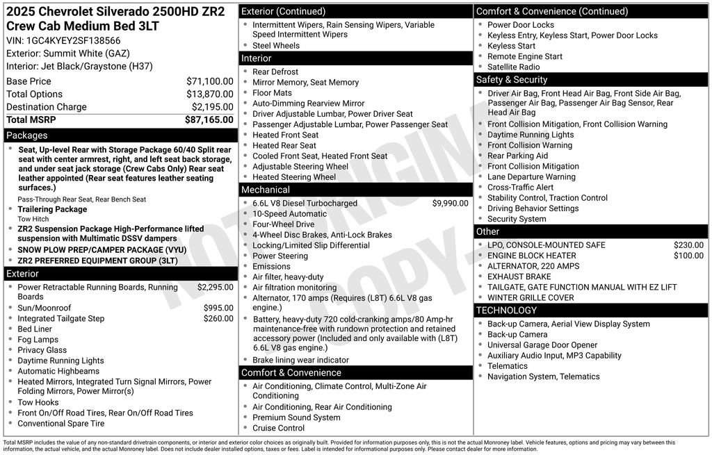 Certified 2025 Chevrolet Silverado 2500 ZR2 image 2