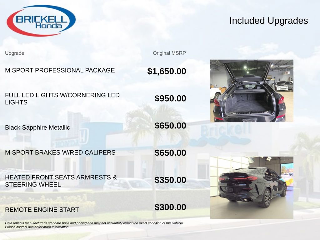 Used 2024 BMW X6 xDrive40i w/ M Sport Professional Package AWD/4WD image 11