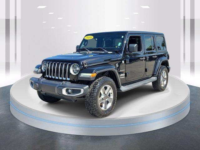 Used 2018 Jeep Wrangler Unlimited Sahara w/ LED Lighting Group AWD/4WD image 3