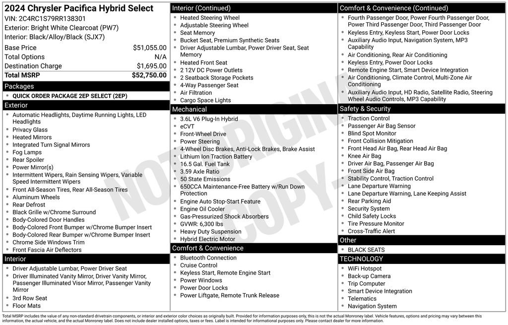 Used 2024 Chrysler Pacifica Limited FWD image 5