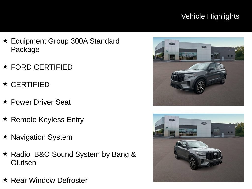 Certified 2025 Ford Explorer ST-Line AWD/4WD image 6