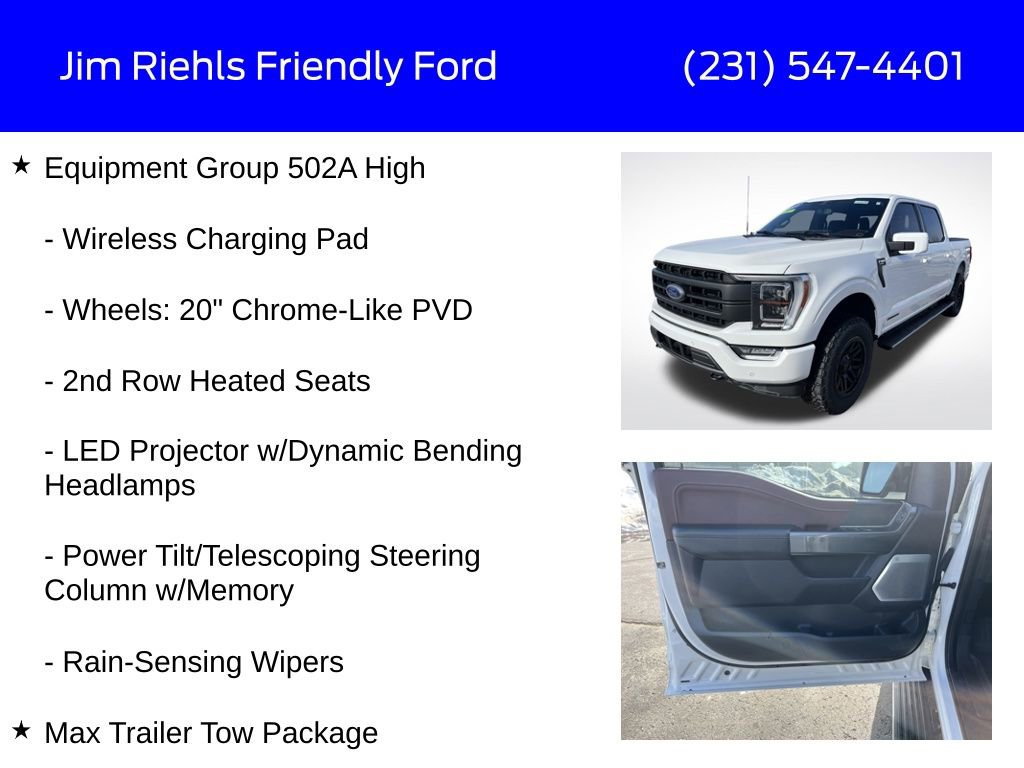 Used 2023 Ford F150 Lariat w/ Equipment Group 502A High AWD/4WD image 18