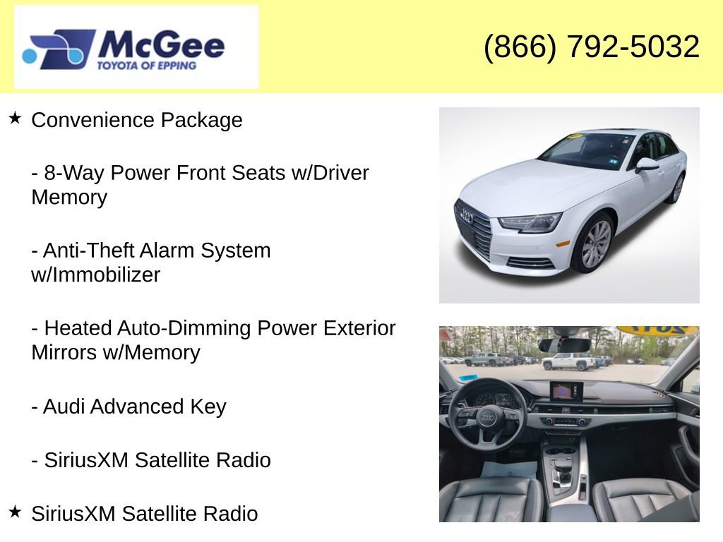 Used 2017 Audi A4 2.0T Premium w/ Convenience Package AWD/4WD image 8