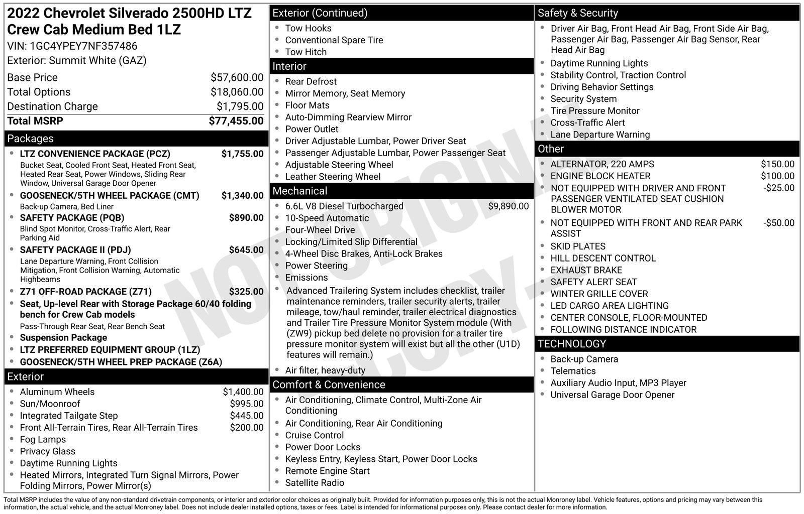 Used 2022 Chevrolet Silverado 2500 LTZ w/ LTZ Convenience Package image 14