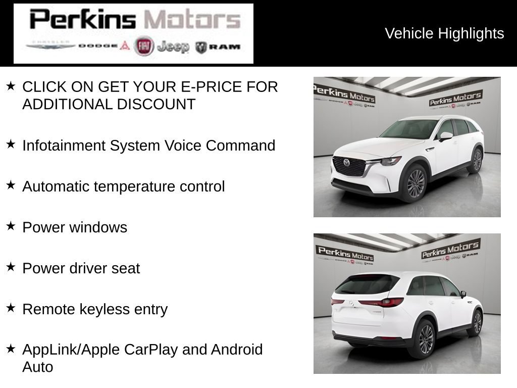 Used 2025 MAZDA CX-90 3.3 Turbo w/ Select Package AWD/4WD image 7