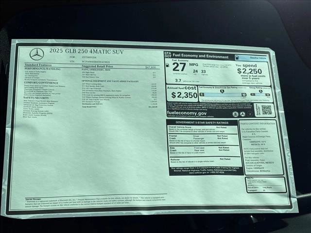 Certified 2025 Mercedes-Benz GLB 250 GLB 250 image 27