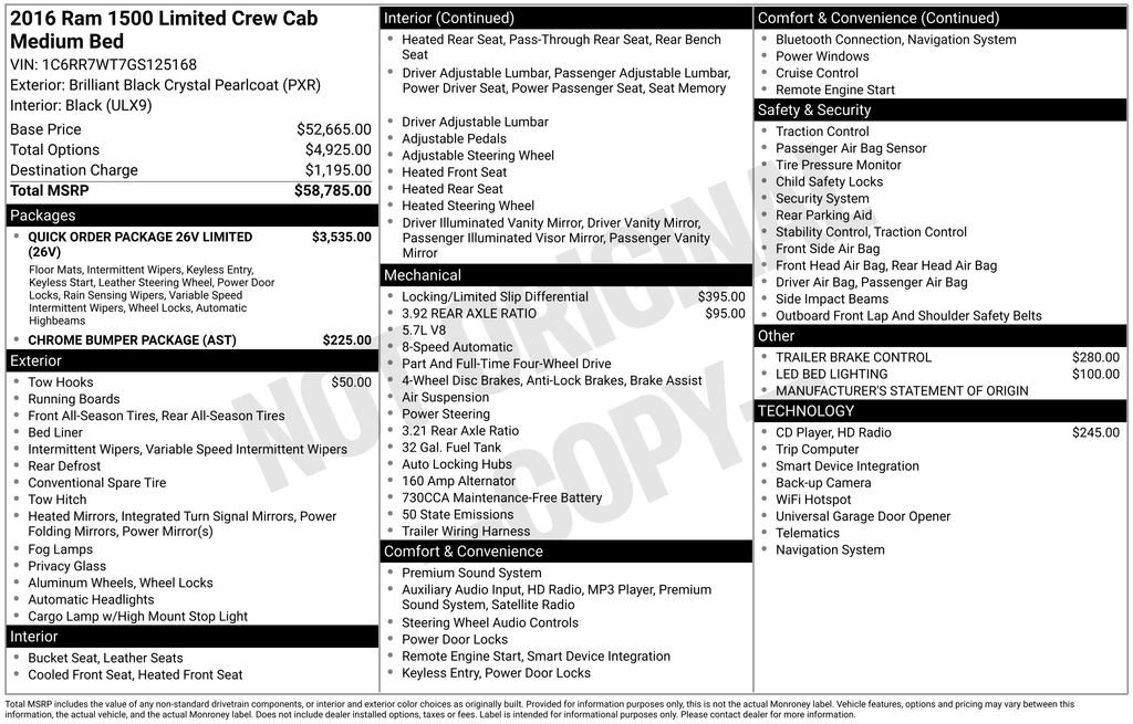 Used 2016 RAM 1500 Limited image 37